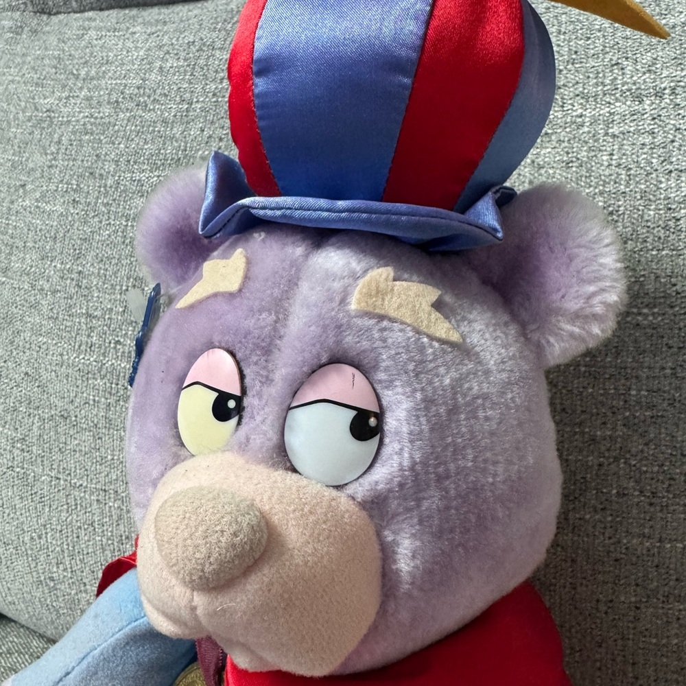 Vintage 1985 Disney Gummi Bear plush Zummi Bear - Picture 4 of 7